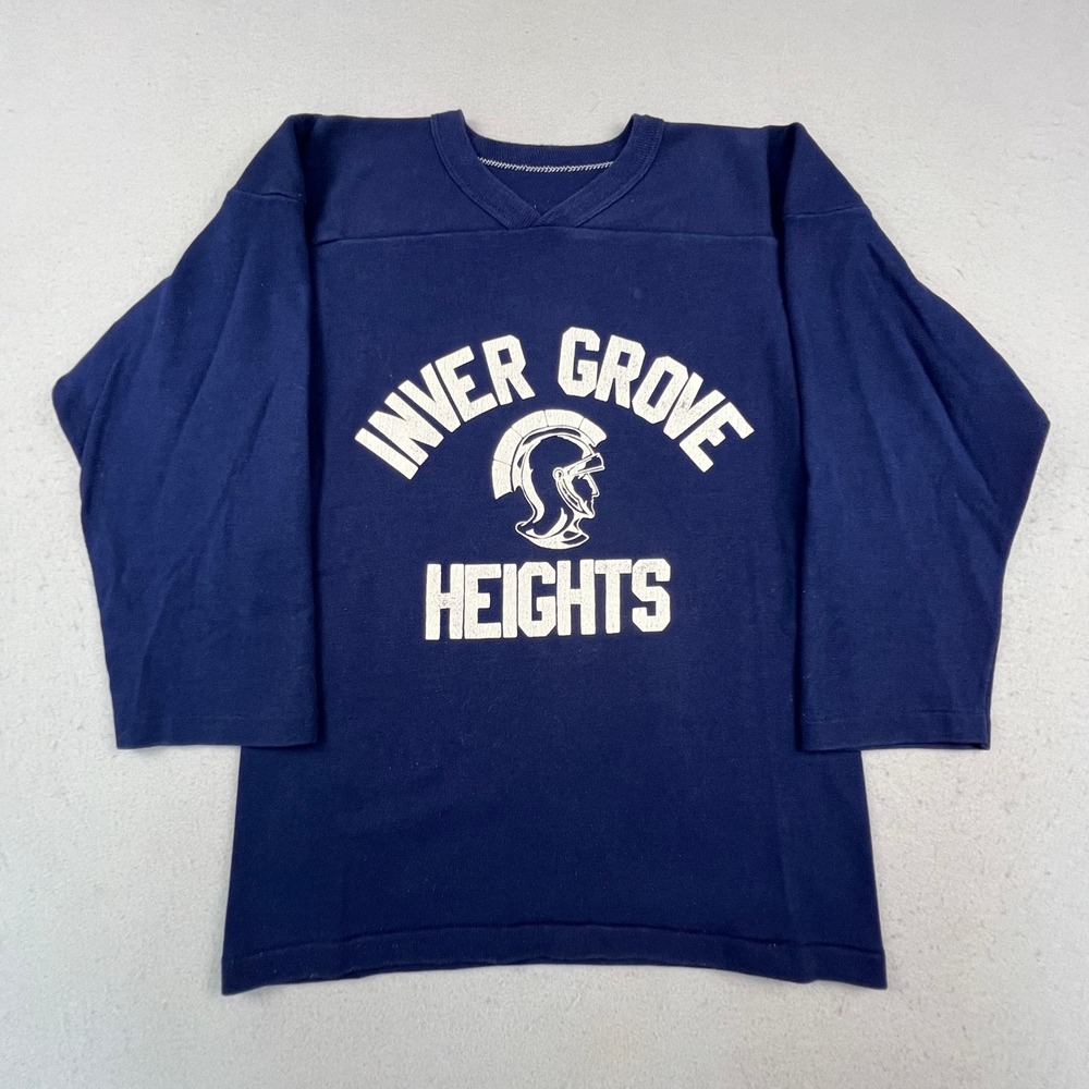 Russell Athletic Football Jersey Youth M Navy Inver Grove Heights Spartan 7 USA